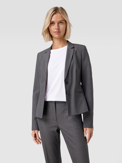 Jake*s Collection Blazer mit Stretch-Anteil Hellgrau Melange 4