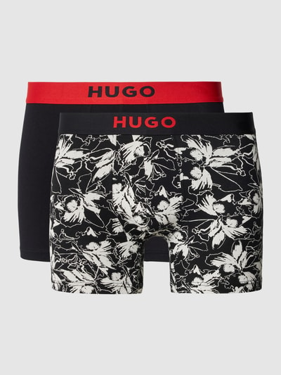 HUGO CLASSIFICATION Boxershort met bloemenmotief in een set van 2 stuks Zwart - 1