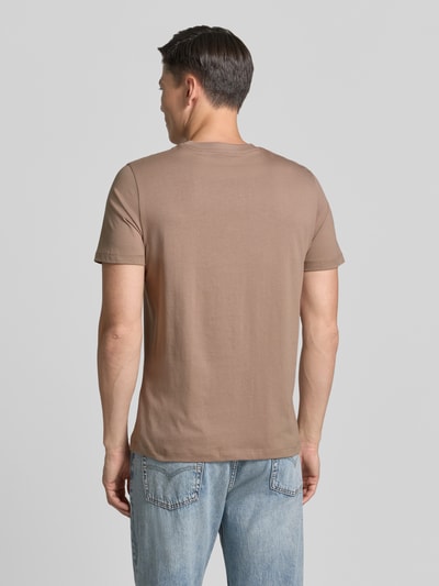 s.Oliver RED LABEL regular fit T-shirt van puur katoen Taupe - 5
