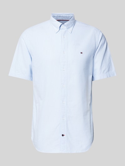 Tommy Hilfiger Regular Fit Business-Hemd mit Streifenmuster Bleu 2
