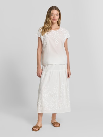Soyaconcept Regular Fit Bluse mit Rundhalsausschnitt Modell 'FAHIMA' Offwhite 1