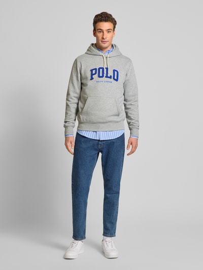 Polo Ralph Lauren Hoodie mit Kapuze Hellgrau 1