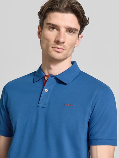 GANT Regular Fit Poloshirt mit Logo-Stitching Royal 3
