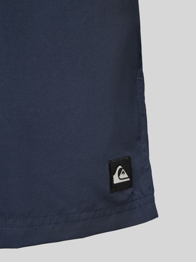 Quiksilver Zwembroek met labeldetail en elastische band Marineblauw - 2