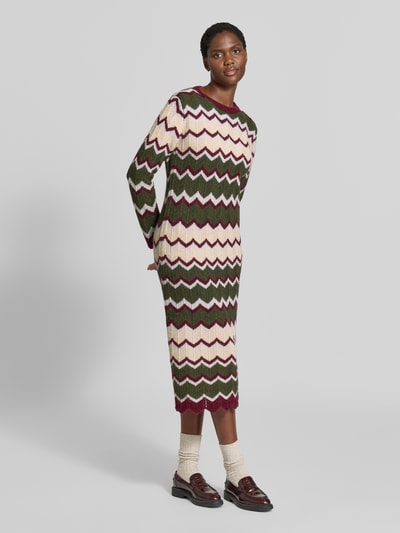 miss goodlife Strickkleid in Midilänge Mittelbraun 1
