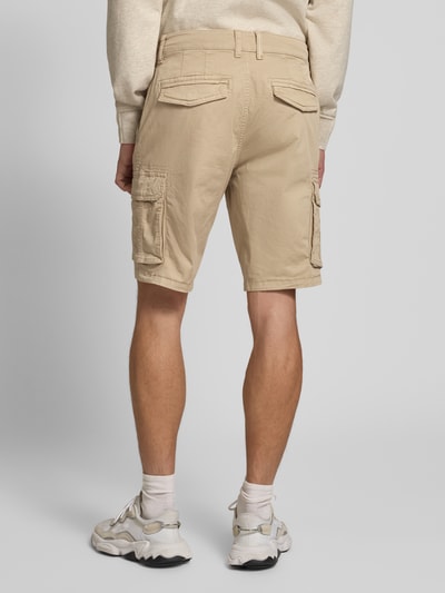 Blend Regular fit korte broek met cargozakken Beige - 5