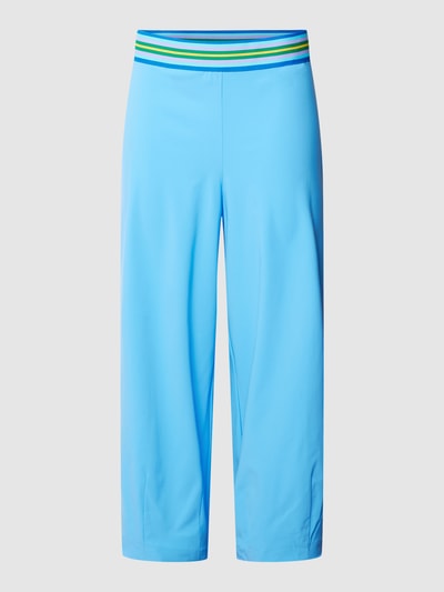 Raffaello Rossi Stoffen broek met elastische band, model 'SALLY' Blauw - 2