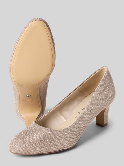 Tamaris Pumps met kegelvormige hak Roségoud - 4