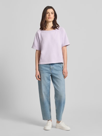 Marc O'Polo Bluza dresowa z czystej bawełny, krój regular fit Jasnofioletowy 1