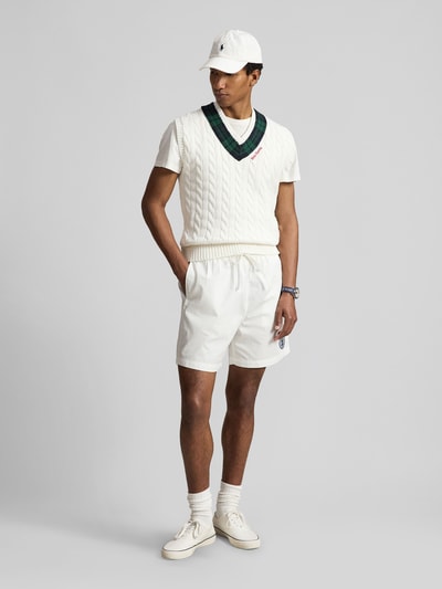 Polo Ralph Lauren Bezrękawnik o kroju regular fit z czystej bawełny Złamany biały 1