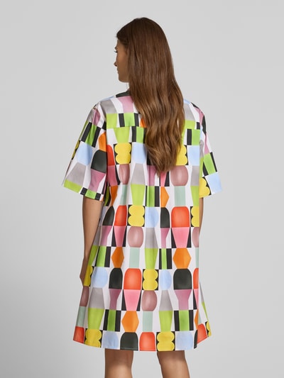 Christian Berg Woman Knielanges Hemdblusenkleid mit verdeckter Knopfleiste Schoko 5