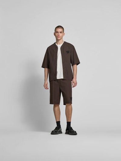 Wood Wood Regular fit vrijetijdsoverhemd in gebreide look Flanel - 1