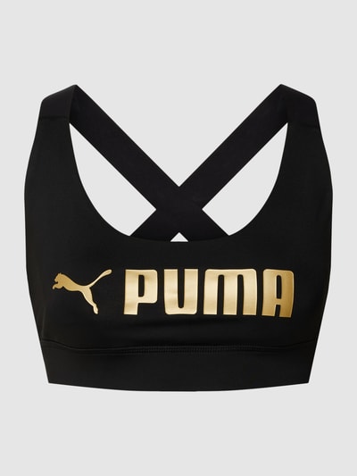 PUMA PERFORMANCE Bustier mit Label-Print Black 2