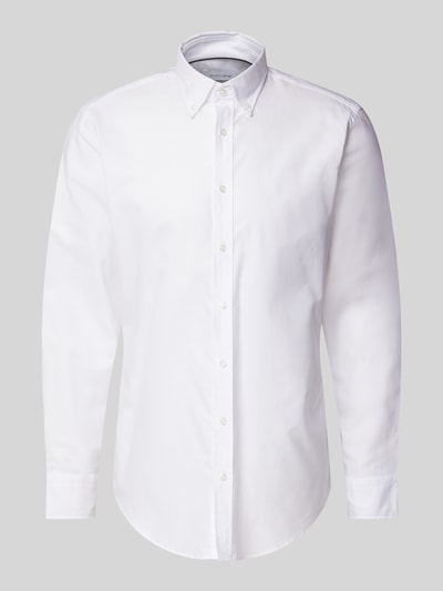 Christian Berg Men Regular Fit Business-Hemd mit Button-Down-Kragen Weiss 2