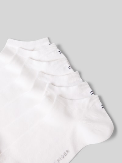Produktfoto, Socken aus Baumwoll-Mix im 6er-Pack von Tommy Hilfiger, weiß, glatte Textur, schlichte Optik, Herren Socken
