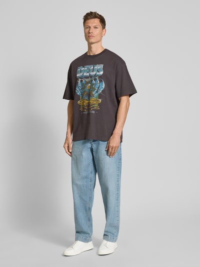 DEUS EX MACHINA T-Shirt mit Label-Print Anthrazit 1