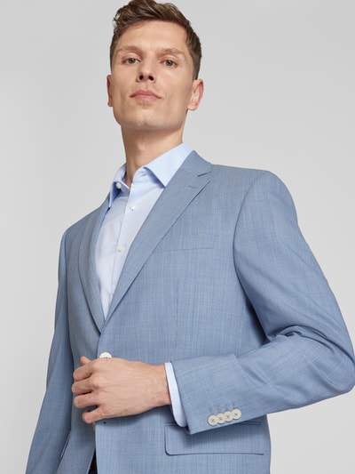 Pierre Cardin 2-knoops colbert van scheerwolmix met klepzakken Blauw - 3