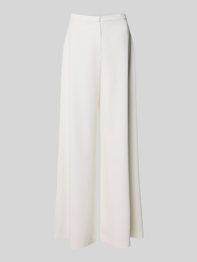 Productfoto, Wide Fit Stoffhose mit Haken- und Reißverschluss van Swing, wit, elastische materiaalmix, glad oppervlak, rechte pijpen