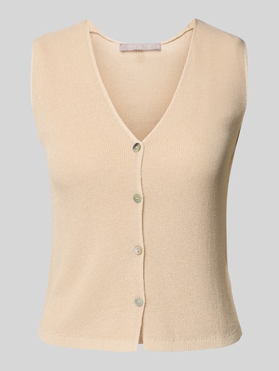 Christian Berg Woman Selection Strickweste mit V-Ausschnitt Sand 2