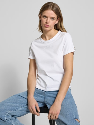 G-Star Raw T-Shirt mit Label-Stitching Weiss 3