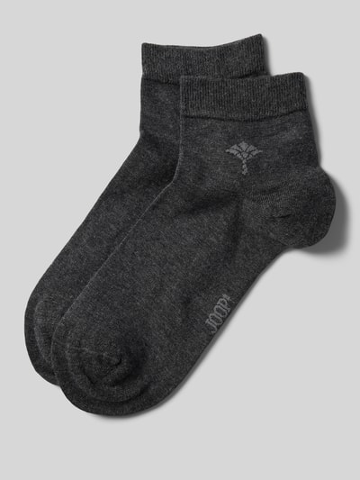 JOOP! Collection Socken mit Label-Stitching Anthrazit 1