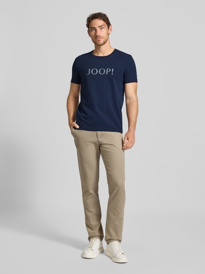 JOOP! Collection T-shirt met logoprint en ronde hals Marineblauw - 1
