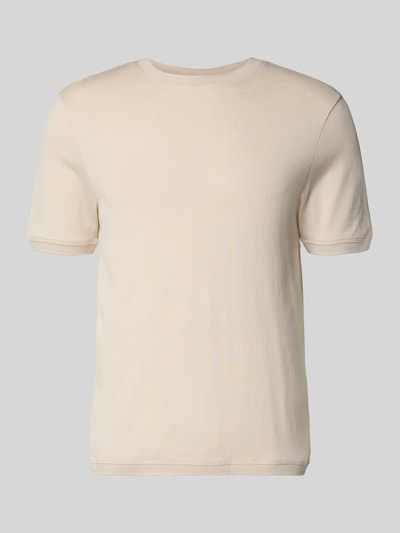 Produktfoto, Regular Fit T-Shirt mit Rundhalsausschnitt Modell 'Badi' von CINQUE z bawełny, krój regular fit, elastyczne zakończenia rękawów, długość tyłu w rozmiarze M 68 cm