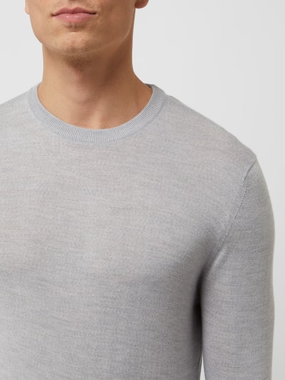 Windsor Pullover mit Seide-Anteil Modell 'Moreno' Silber 3