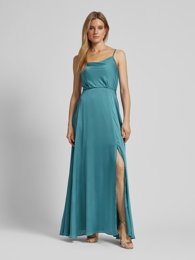 Jake*s Cocktail Abendkleid mit Wasserfall-Ausschnitt Ocean 4