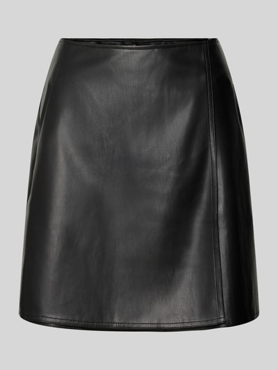 OPUS Minirok in leerlook, model 'Reana cosmic' Zwart - 2