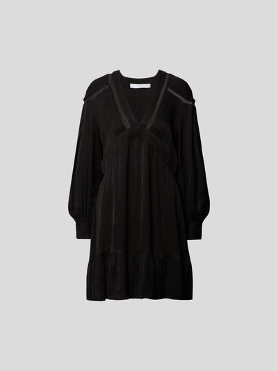Iro Knielanges Kleid mit Spitzen-Details Black 2