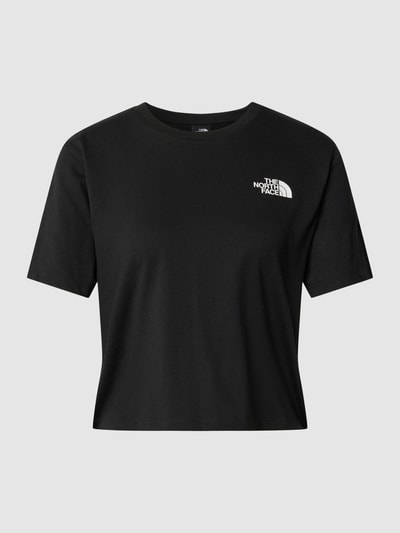 The North Face Cropped T-Shirt mit Label-Print Black 2