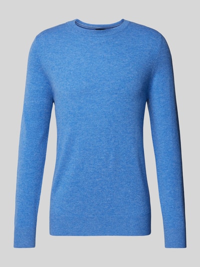 Christian Berg Men Gebreide pullover met ribboorden Bleu gemêleerd - 1