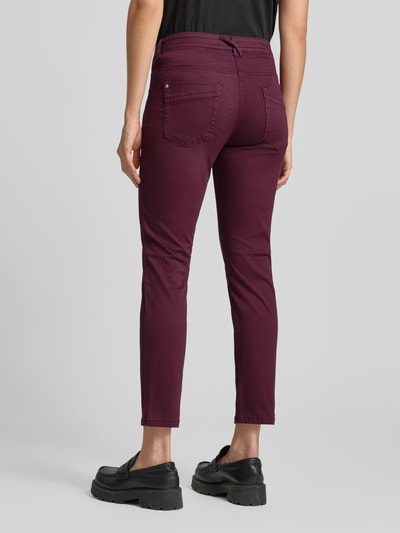 Tom Tailor Relaxed Fit Hose aus Baumwoll-Mix Bordeaux 5