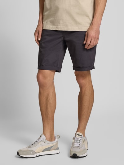 Redefined Rebel Regular Fit Chino-Shorts mit Gürtel Modell 'MIKE' Anthrazit 4