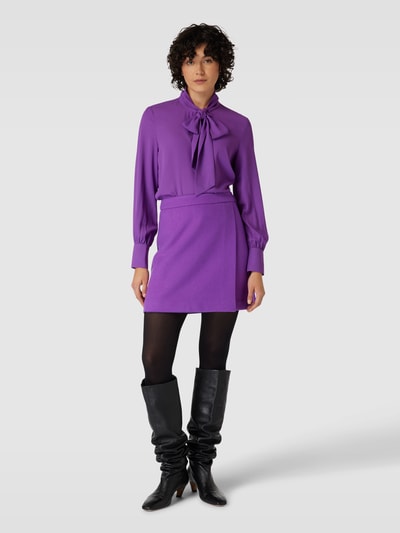 Jake*s Casual Minirock im melierten Design Purple 1