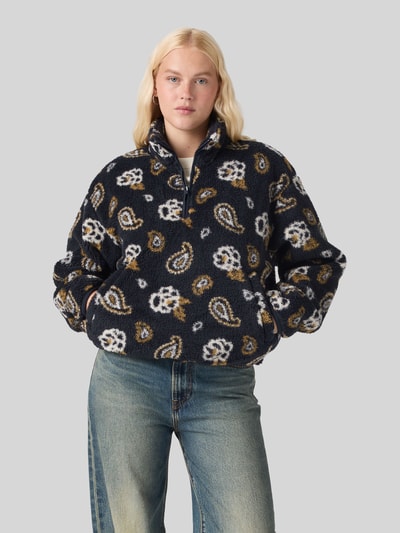 Levi's® Kurtka z polaru z kieszenią kangurka model 'ATWOOD' Antracytowy 4