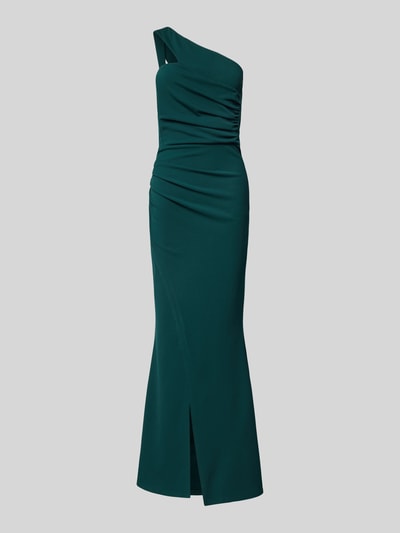 SISTAGLAM Abendkleid mit One-Shoulder-Träger Modell 'Elaya' Dunkelgruen 2