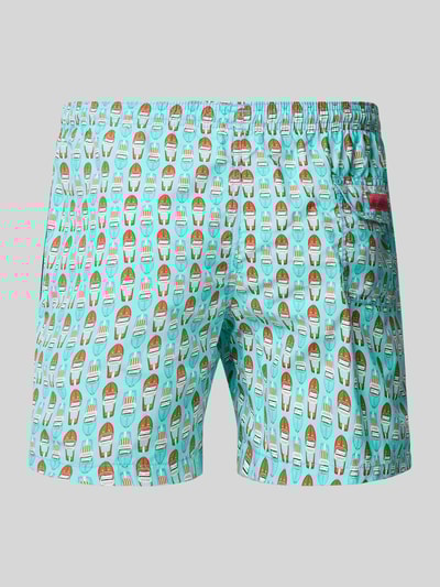 Zeybra Badehose mit elastischem Bund Tuerkis 3