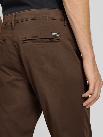 Jack & Jones Regular fit chino met stretch, model 'MARCO' Donkerbruin - 3