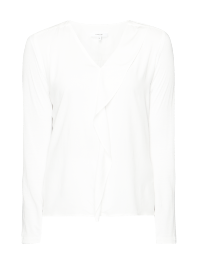 OPUS Blusenshirt mit Volantbesatz Offwhite 2