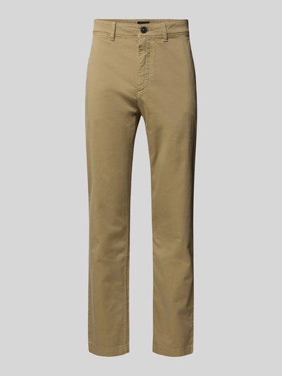 BOSS Orange Regular fit chino van katoenmix Beige - 2