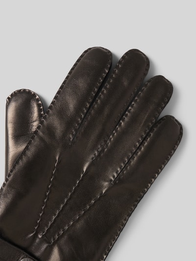 Hestra Handschuhe mit Label-Detail Modell 'Jake' Black 3