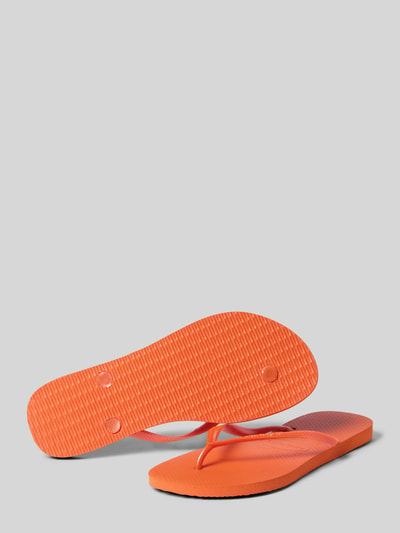 Havaianas Japonki z detal z logo Pomarańczowy 4