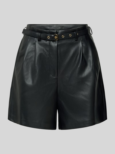 Only Loose Fit Shorts in Lederoptik mit Gürtel Modell 'HEIDI' Black 2