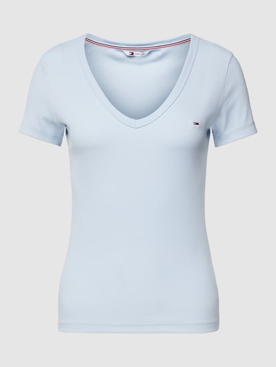 Tommy Jeans T-shirt met labeldetail Lichtblauw - 2