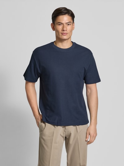 MCNEAL T-shirt met geribde ronde hals Donkerblauw - 4