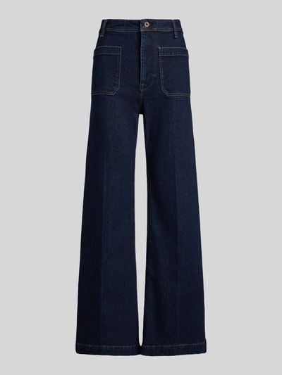 Polo Ralph Lauren Wide Leg Jeans aus Baumwoll-Mix Dunkelblau 2