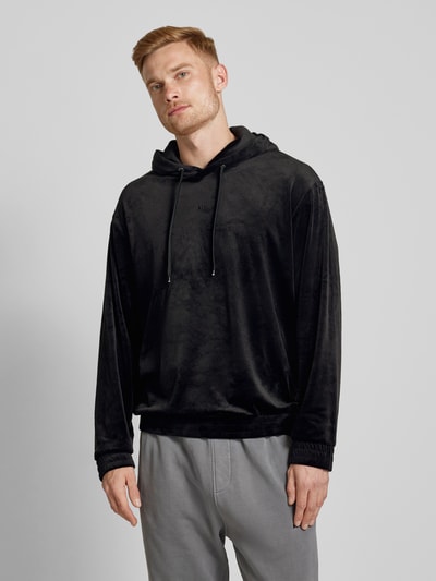 ARMANI EXCHANGE Hoodie met elastische boorden Zwart - 4