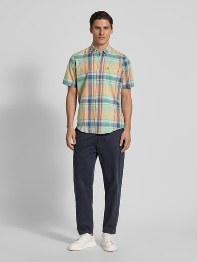 Lerros Straight Fit Freizeithemd mit Kentkragen Orange 1